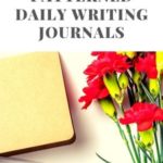 floral patterned daily writing journals