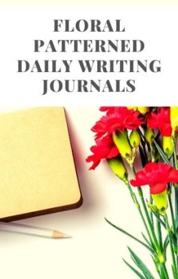 floral patterned daily writing journals